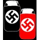 Beer Koozie Red - Swastika